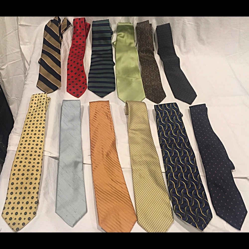 Lot of 12 All Silk Neckties Boston Traders Piatell